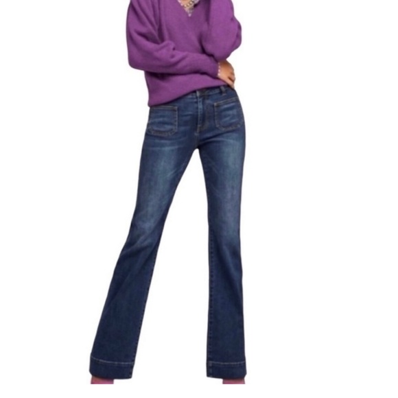CAbi Denim - CAbi Patch Pocket Style Number 4151R Dark Wash Jeans Size 2